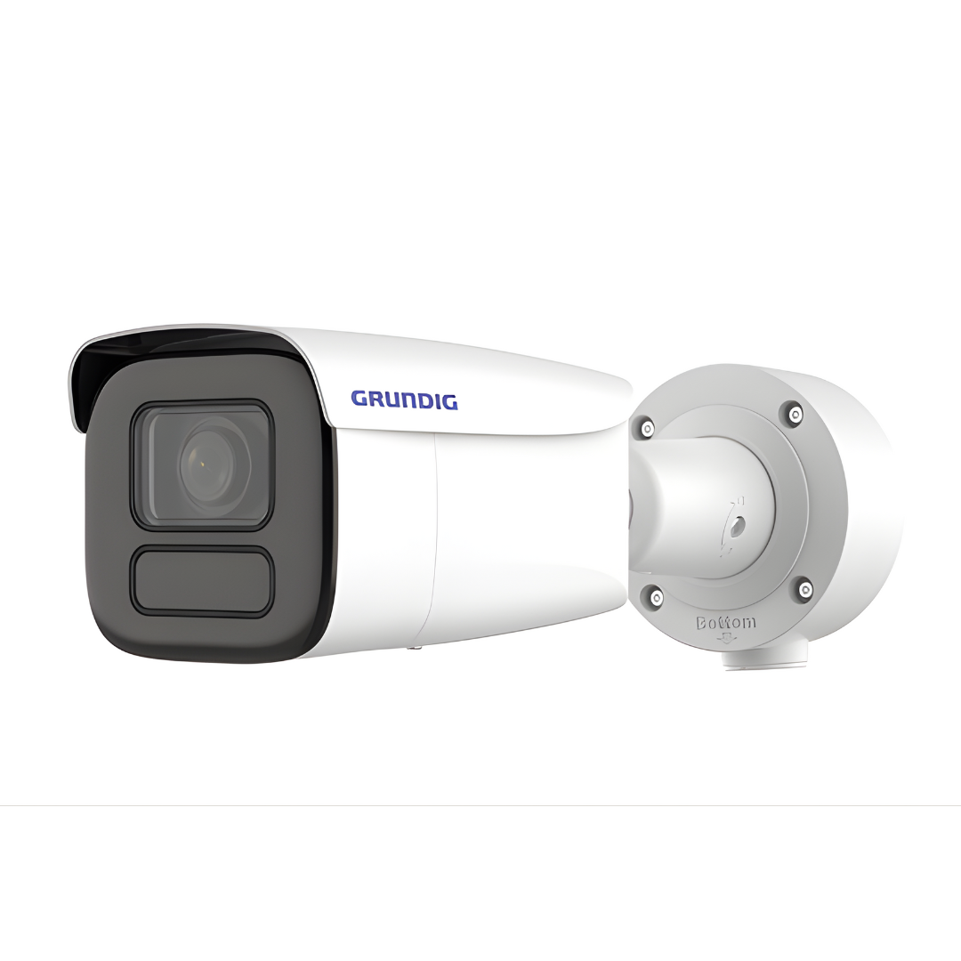 GD-CI-ET4537TH – Produktfoto einer 4 MP Bullet IP-Kamera (8–32 mm Motor-Vario, IR-LED, WDR) vor weißem Hintergrund.