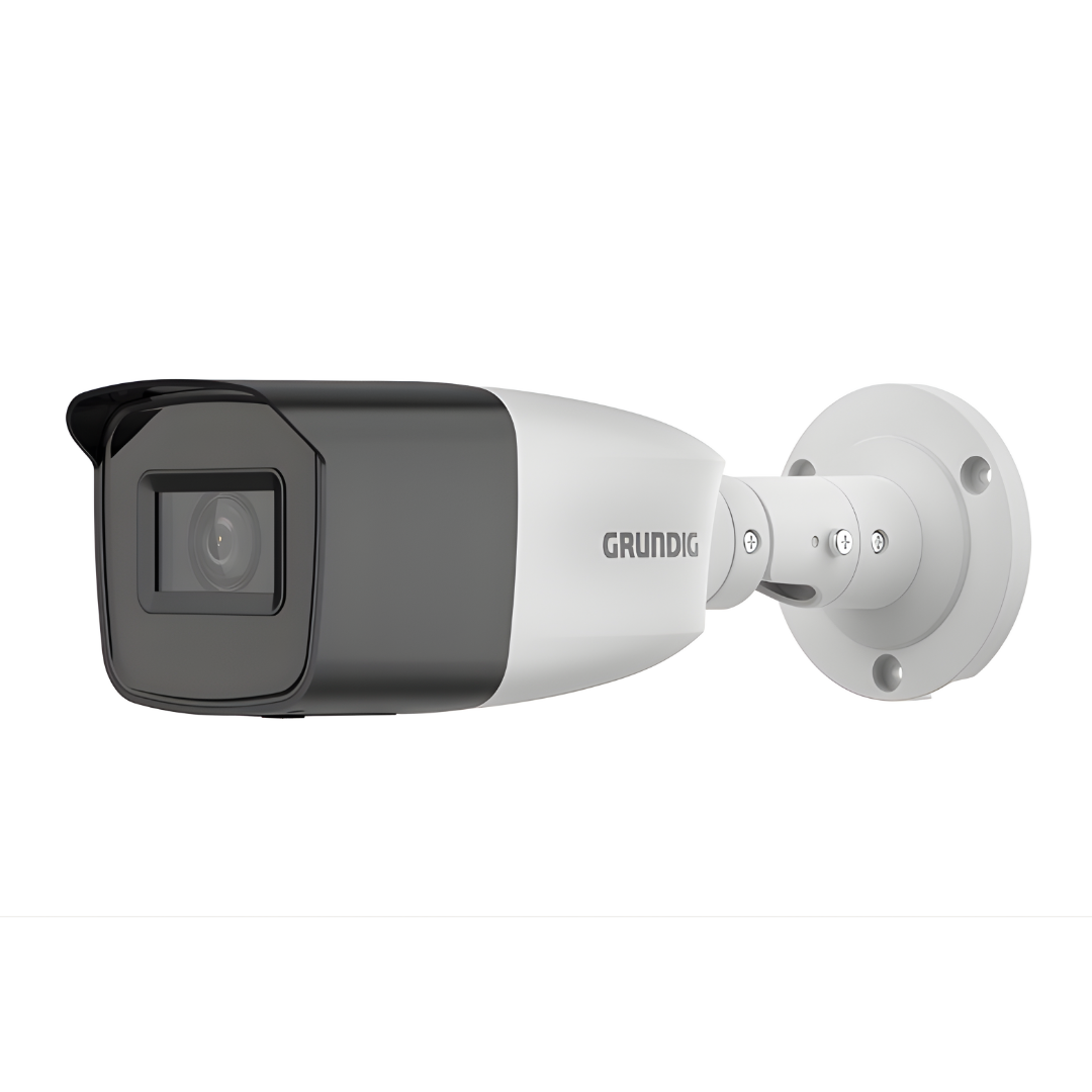GD-CT-BC2126T – Produktfoto einer 2MP HD-TVI Bulletkamera mit 2,7–13,5 mm Vario-Objektiv, IR-LED, ICR und dWDR vor weißem Hintergrund.